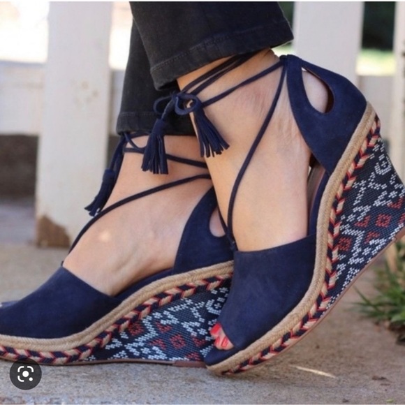 Cabi #6001 wedges espadrilles size 9.5 - Picture 1 of 13